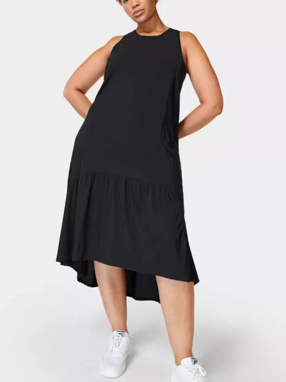 Sweaty Betty Explorer Ace Hi-Low Midi Dress. Sz: M